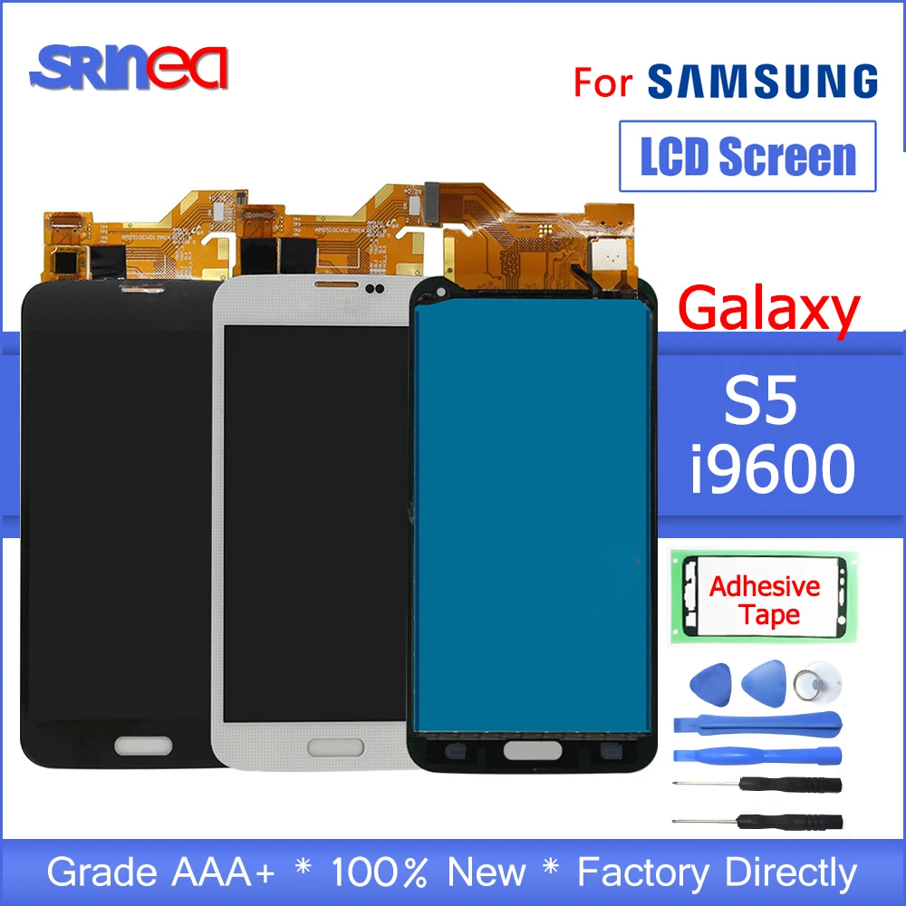 Замена ЖК дисплея для samsung Galaxy S5 i9600 G900 G900F G900A дисплей s с кодирующий