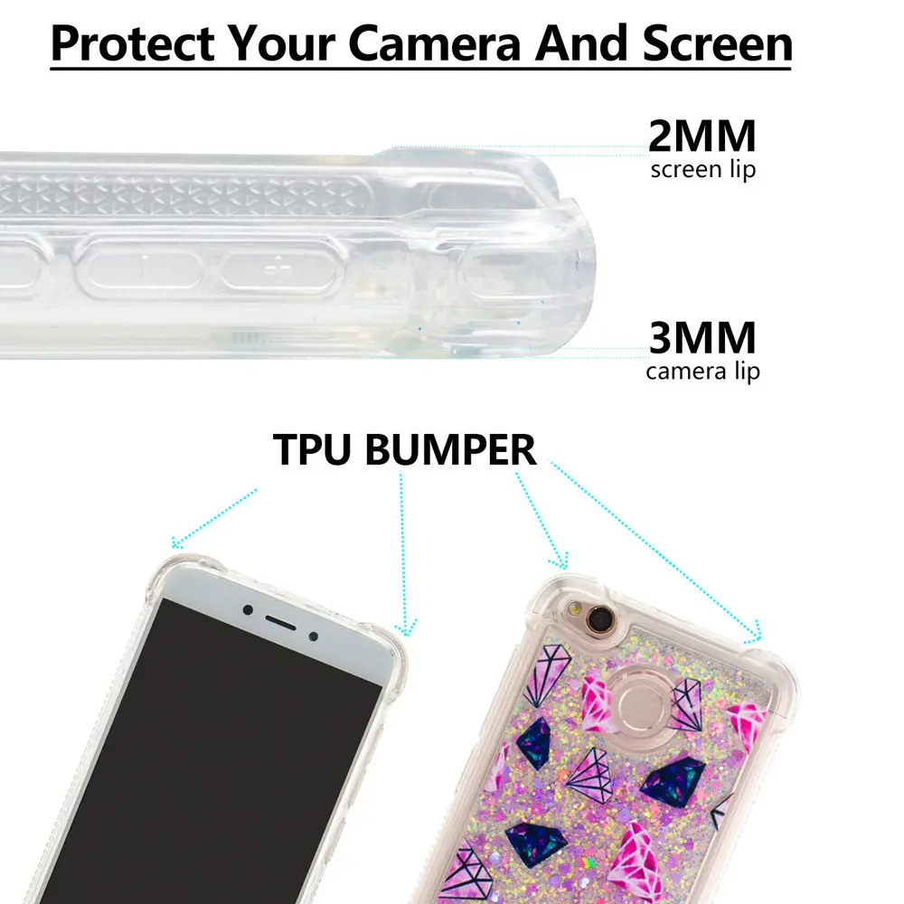 Unicorn Owl Cover For Xiaomi Redmi 4X X4 4 X Dynamic Liquid Debris Quicksand Soft Back Case Xiao Red mi Honemi Shell Bag |