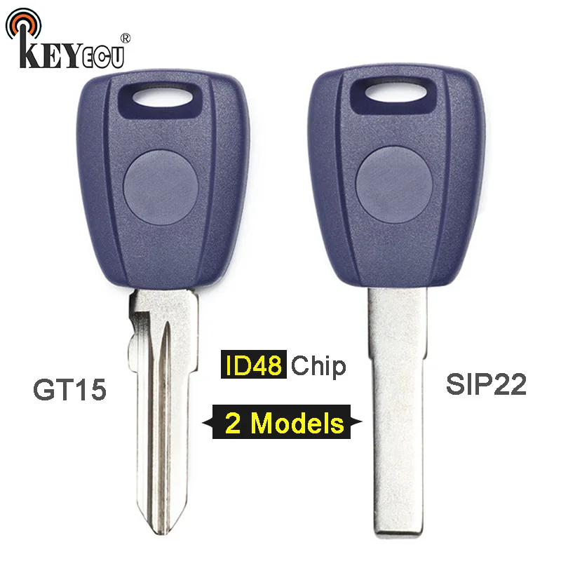 KEYECU ID48 Chip Замена транспондер сколы без ключа пустой Fob для Fiat 500 Panda Multipla Bravo Punto Ducato