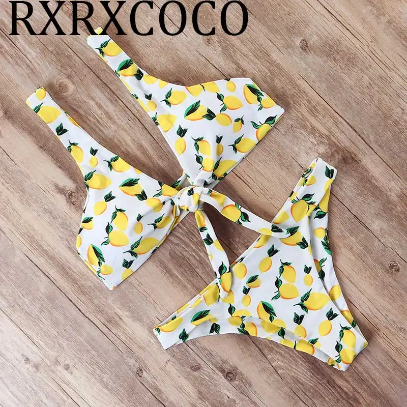 Бикини в горошек купальник пуш ап с узлом на груди женский микро бикини Женский