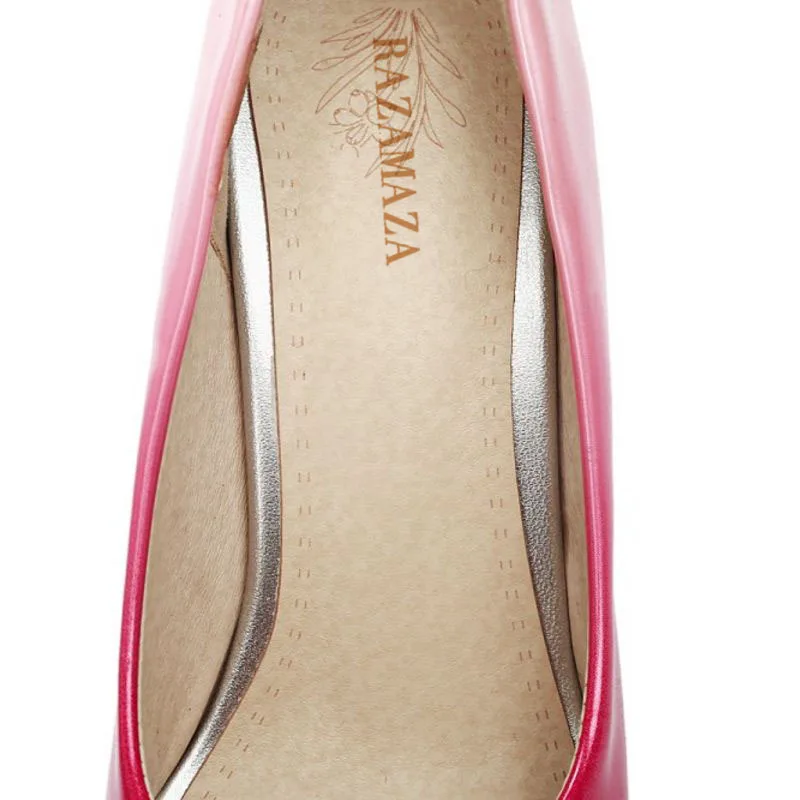 ZALAVOR/Брендовая женская обувь Популярные разноцветные туфли пикантные с острым