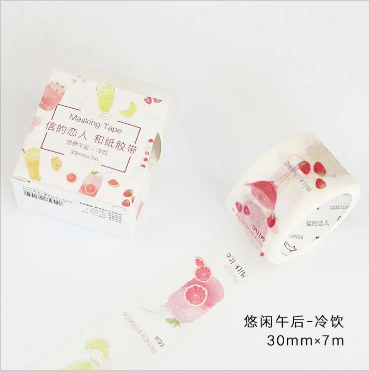 30 мм Широкий для отдыха днем напитка фруктового сока счастливую жизнь лента