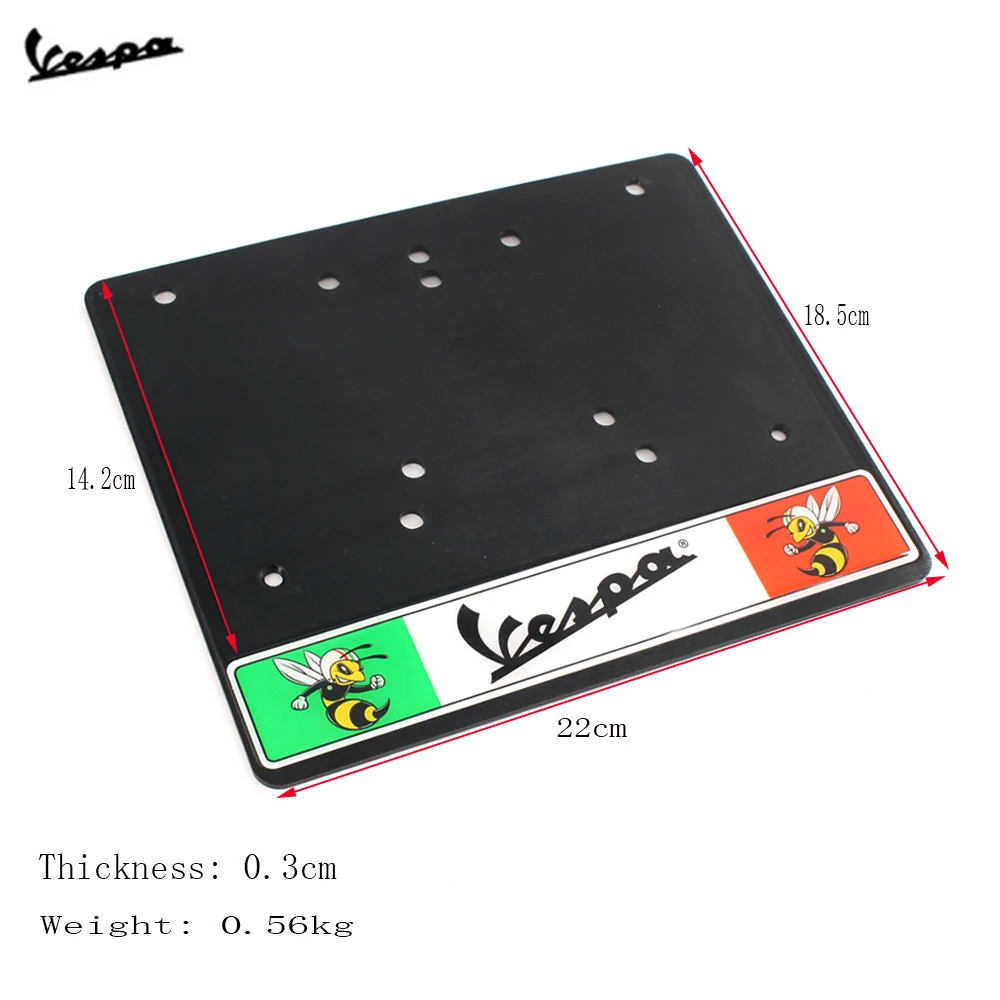 Рамка держателя номерного знака для всех моделей Vespa GTS LX LXV Sprint Primavera 50 125 250 300 300ie S