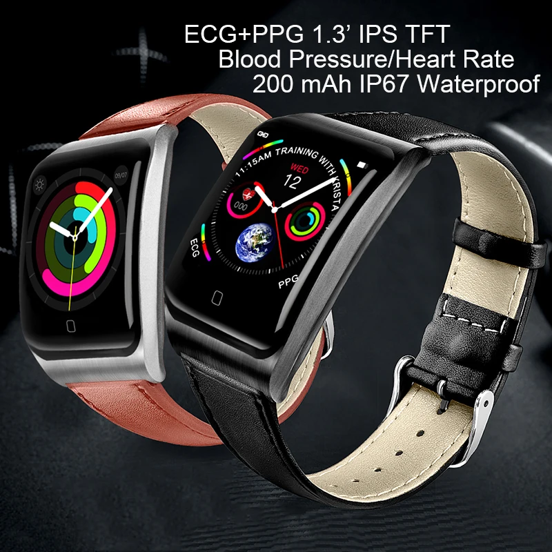 1 3 дюймовые водонепроницаемые мужские и женские умные часы Bluetooth 4 0 Strava ECG PPG