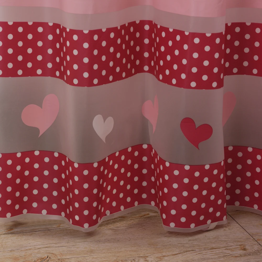 Полупрозрачная Водонепроницаемая занавеска для душа Happy Tree PEAV розовый цвет