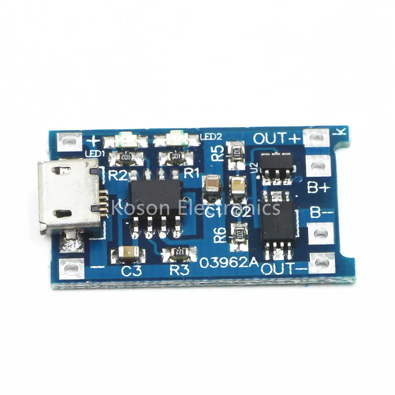 5 V Micro USB 1A 18650 TP4056 литий Батарея зарядная плата Зарядное устройство новый