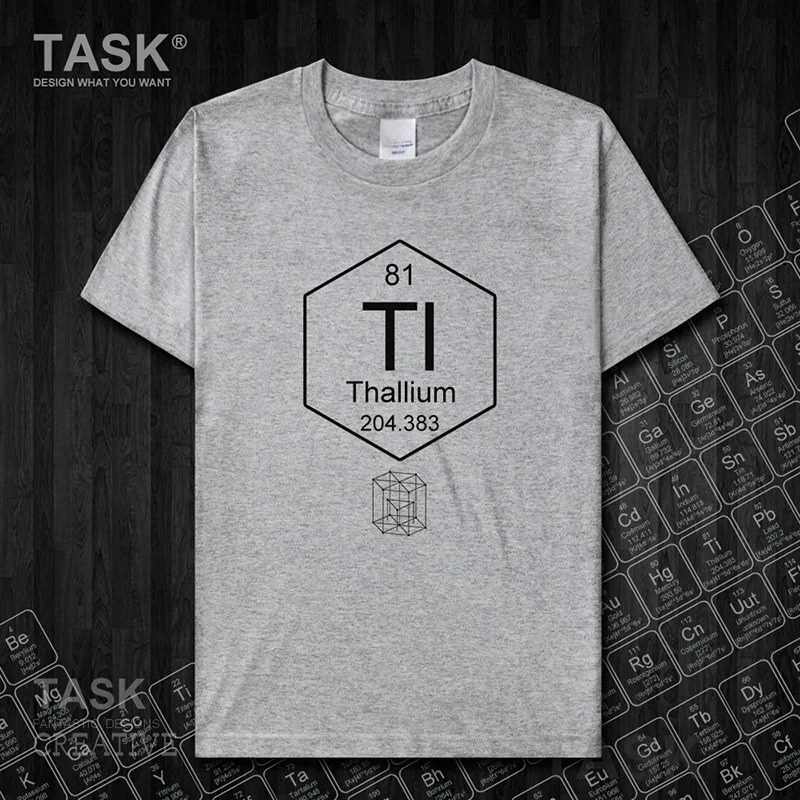 Химическая периодическая таблица 81 Tl Chemistry мужская футболка с короткими рукавами