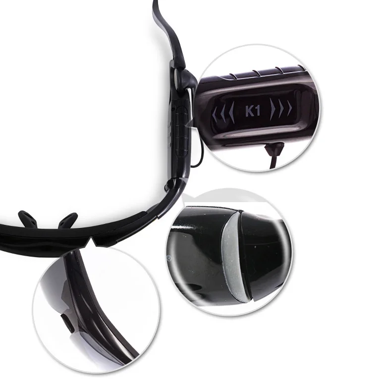 구매 스테레오 사운드 음악 스마트 블루투스 호환 헤드셋 헤드폰 안경 편광 선글라스, 스포츠 러닝 야외 지원 통화