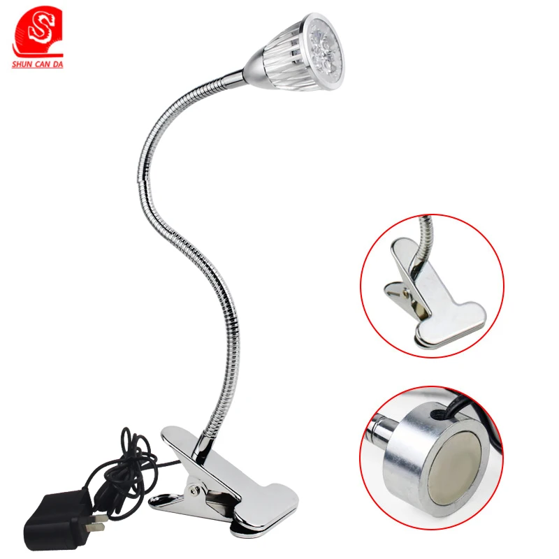 4 Вт Светодиодная настольная лампа с зажимом Уход за глазами прикроватная для
