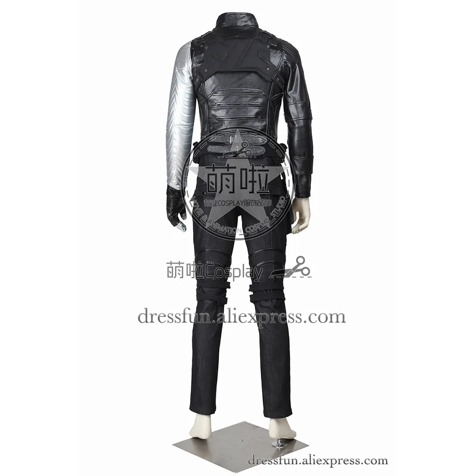 Костюм для косплея Капитан Америка 2 зимний солдат Bucky Barnes синяя куртка комплекты