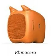 Rhinoceros Smalody мини милые животные беспроводной Bluetooth динамик портативный мультфильм музыкальный плеер стерео Поддержка громкой связи TF карты AUX - Цвет: Rhinoceros