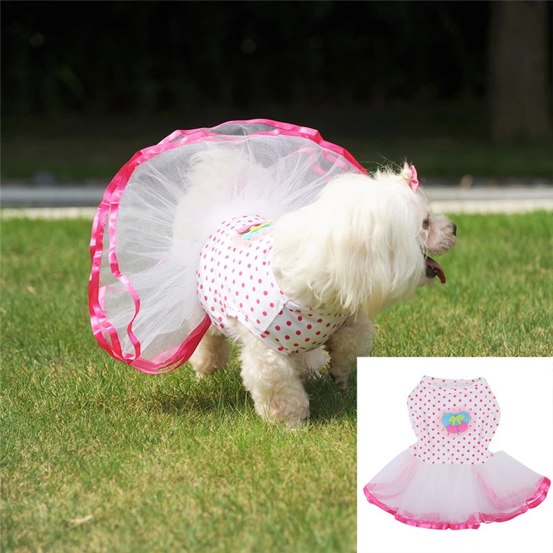 Милый собака кот в горошек платье принцессы без рукавов рубашка с рисунком