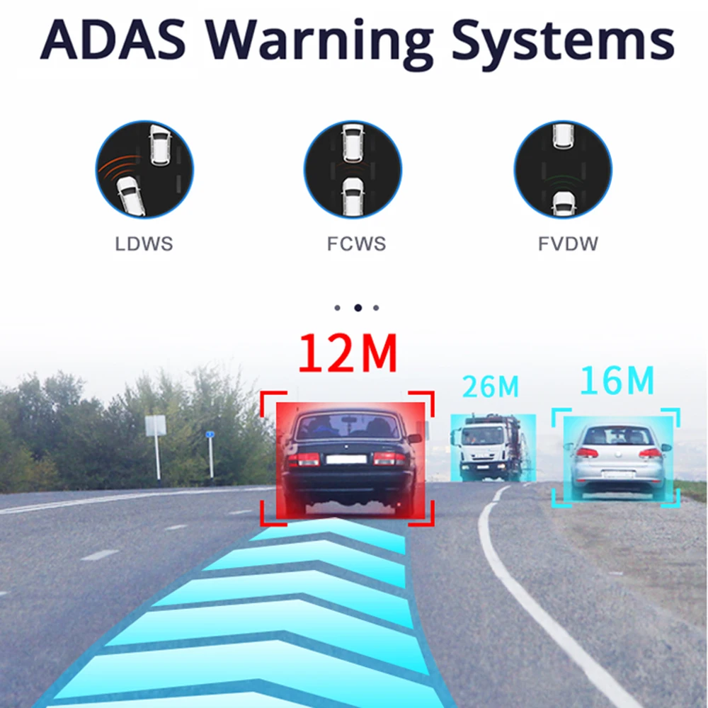 Bluavido Автомобильный цифровой видеорегистратор с usb разъемом ADAS FHD 1080 P Dash камера