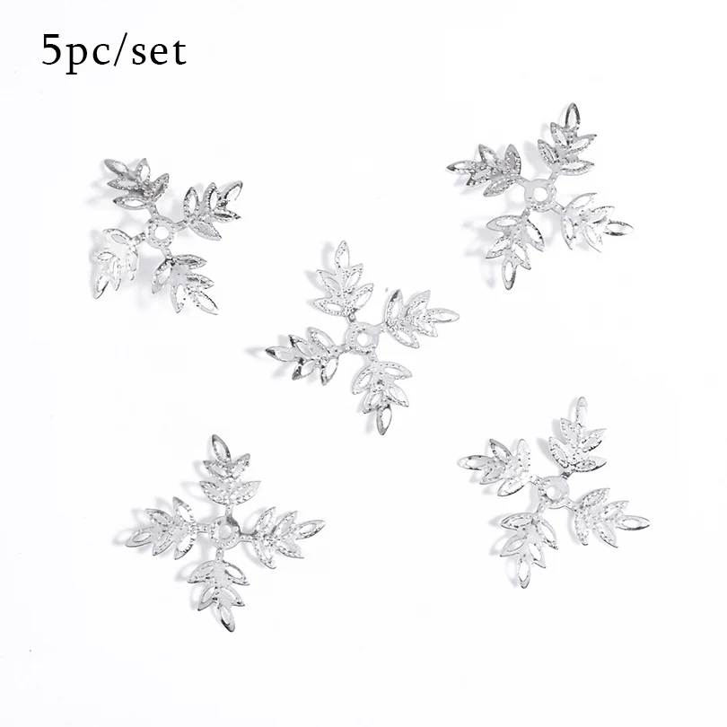 Silver Snowflake Haimeikang серебристо-Золотая оплетка для волос дреды с бусинами, круглая подвеска, манжеты для волос, заколки для волос, ювелирные изделия для волос, аксессуары - Цвет: Silver Snowflake