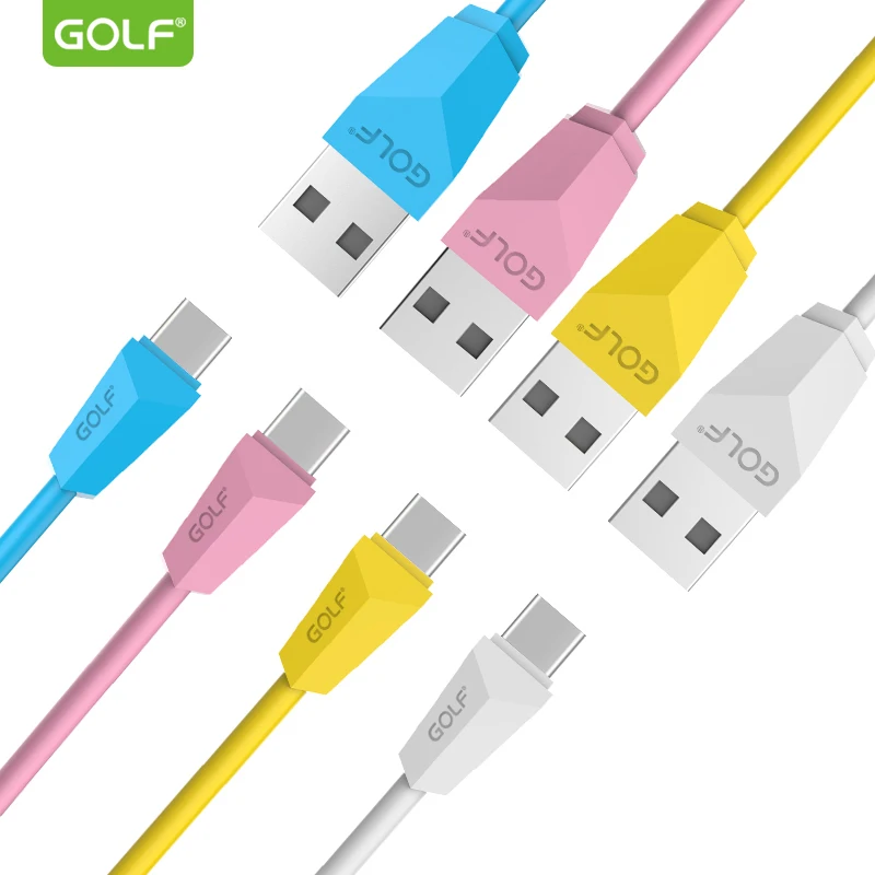 Гольф Тип-C USB синхронизации данных зарядный кабель для Xiaomi 5 6 8 Oneplus Honor 8 9 10 samsung S8 S9 зарядное устройство для андроида провода