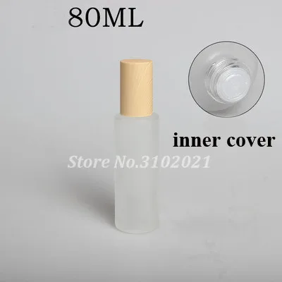80ML 2/8 шт. 20 Вт, 30 Вт, 50 г пустой косметический уход за кожей лица Крем Jar горшок 20 Вт, 30 Вт, 40/60/80/100/120 мл Стекло тонер бутылка для лосьона, эмульсии покрытие из АБС-пластика - Цвет: 80ML