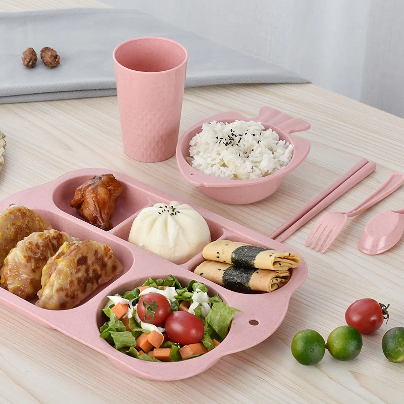 Набор посуды из пшеничной соломы 5 шт./6 шт.|Столовые сервизы| |