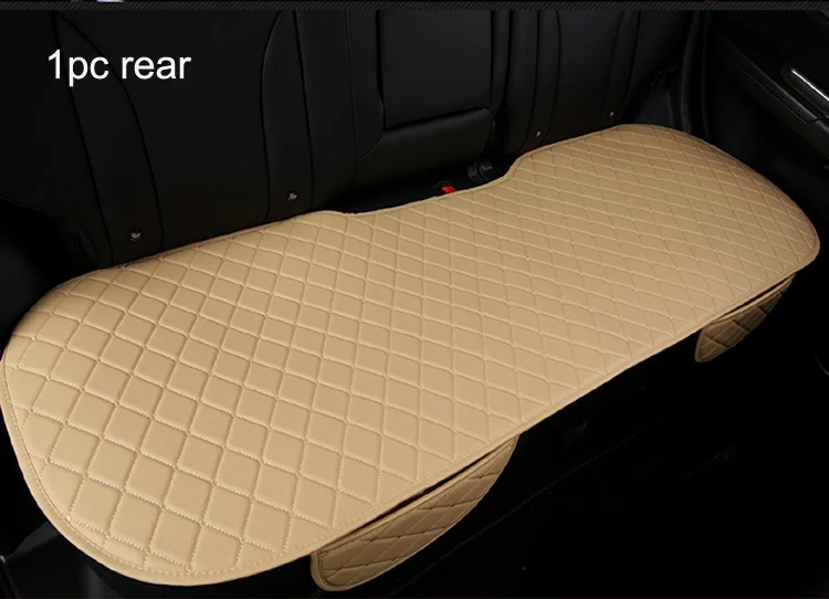 1 rear Автомобильное сиденье из искусственной кожи чехол спереди и сзади кожаные подушки протектор коврик для Audi A1 A3 A4 B8 B7 B6 B5 A6 C6 C7 A8 A8L Q3 Q5 Q7 - Название цвета: 1 rear