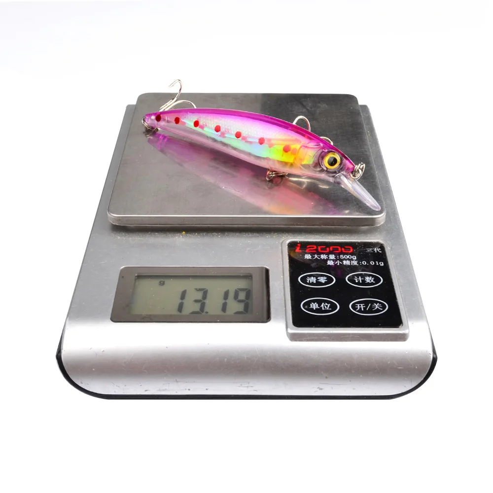 

110mm/13.4g Plastic Fishing Lure Minnow Hard Bait 3D Eyes Wobbler Trolling Isca Artificial Dive Sea Fishing Pesca Fishing Baits