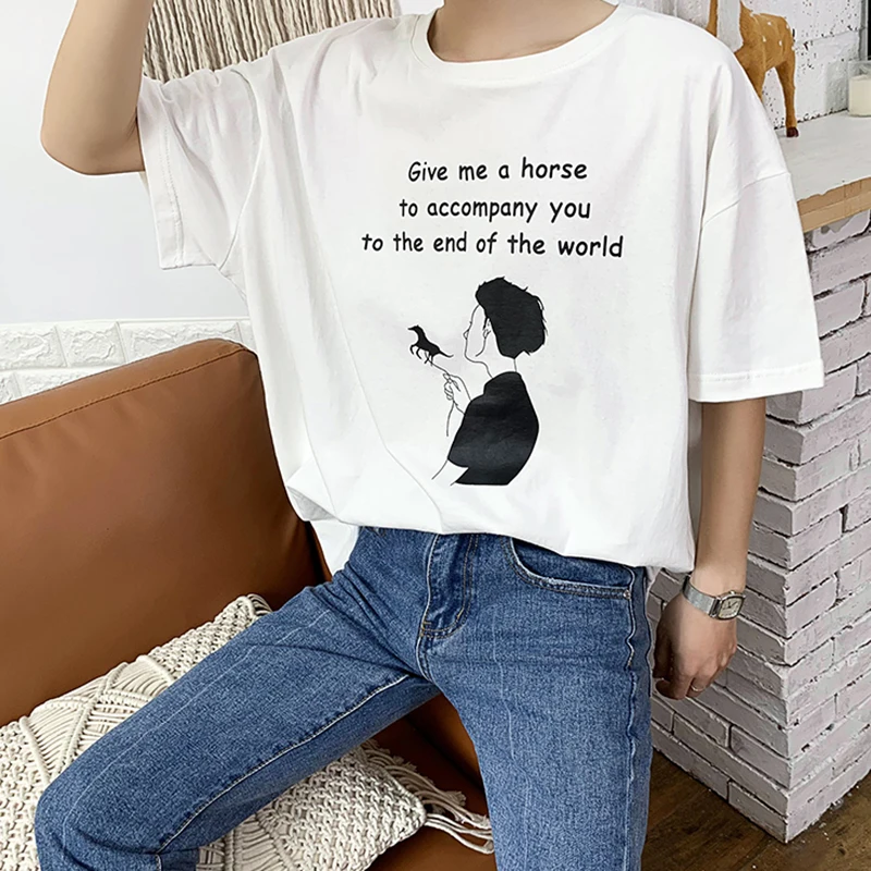 Мужские повседневные футболки с короткими рукавами и принтом Аниме Мужская