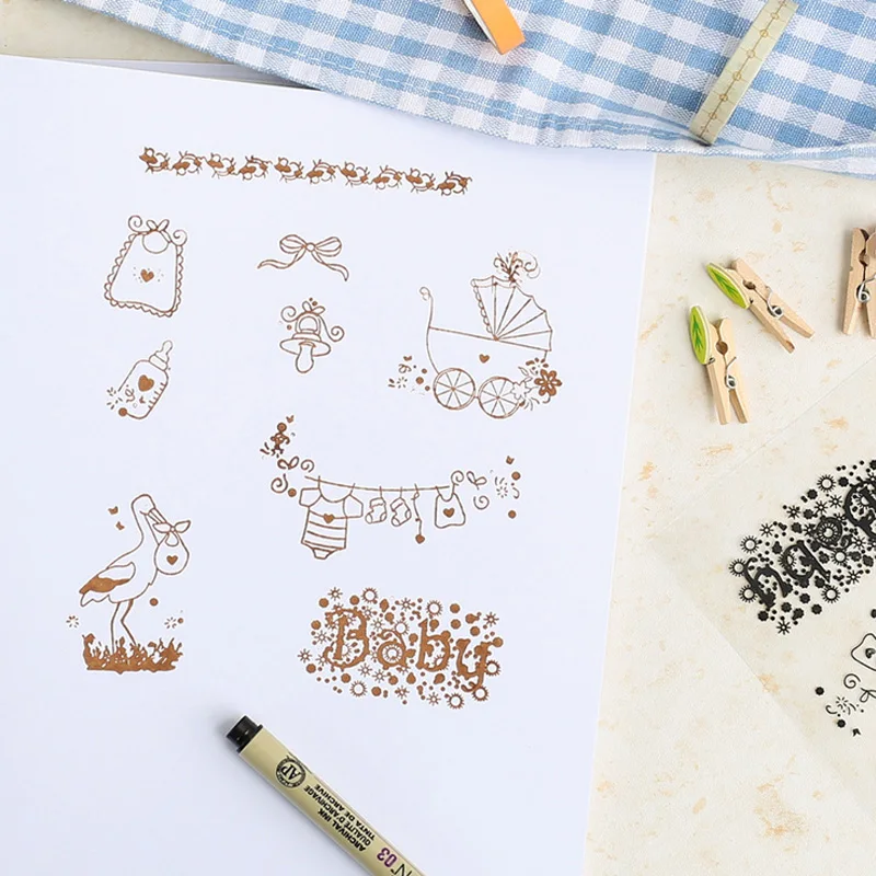 Прозрачный силиконовый штамп для скрапбукинга сделай сам|silicone clear stamps|stamps for
