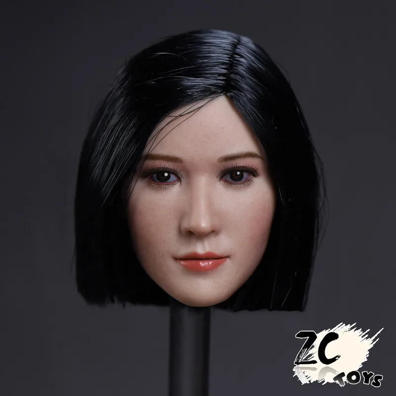 Изготовленный На Заказ 1/6 голова лепить ZCTOYS T 06 азиатская актриса резьба модель