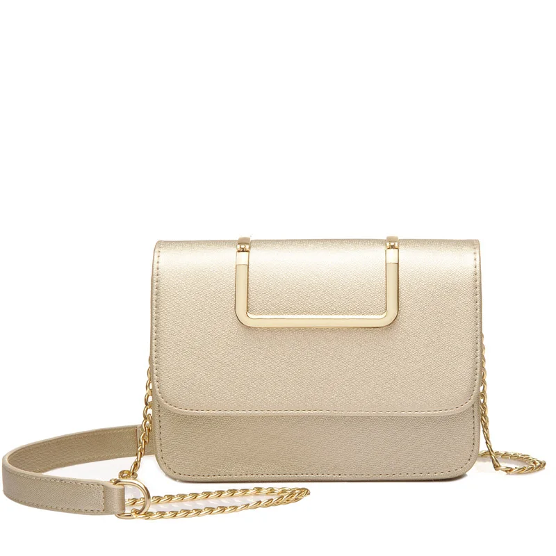 Твердое Покрытие Лоскут Цепи Crossbody сумки Женские Сумка 2016 Кожа PU Сумочка