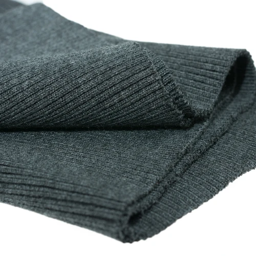 Dark gray Толстый хлопок вырез манжеты нижний подол одежды ребра трикотажная ткань для детской одежды аксессуары - Цвет: Dark gray