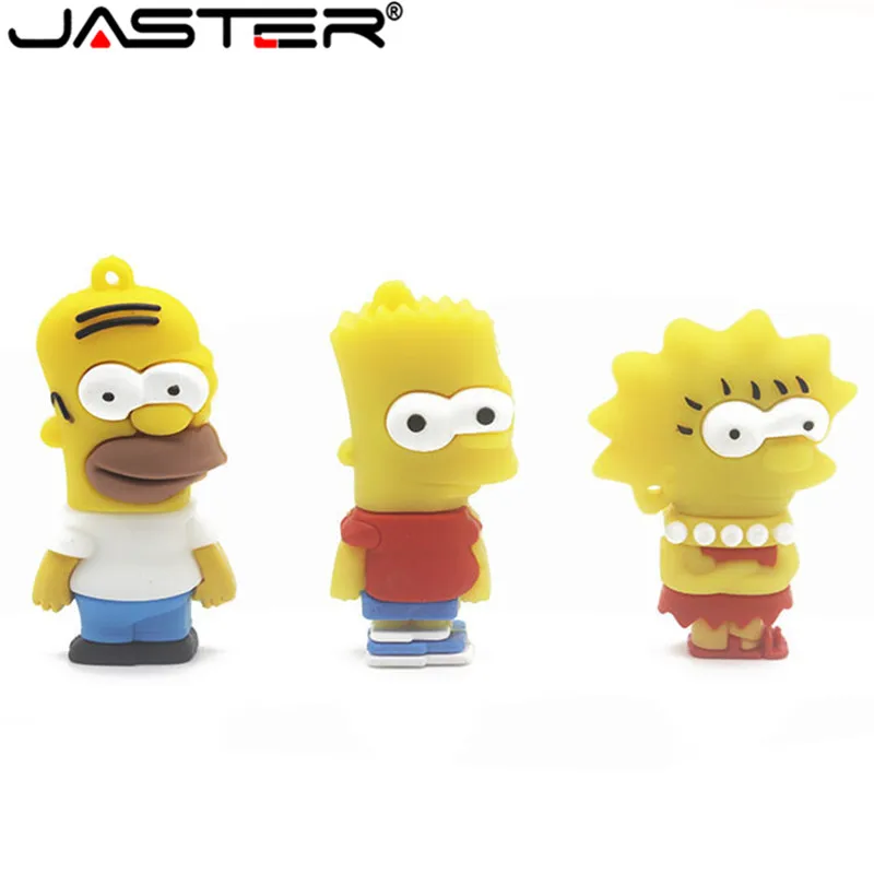 Горячая Распродажа с героями мультфильма Симпсоны/Гомер/Барт флэш накопитель 4