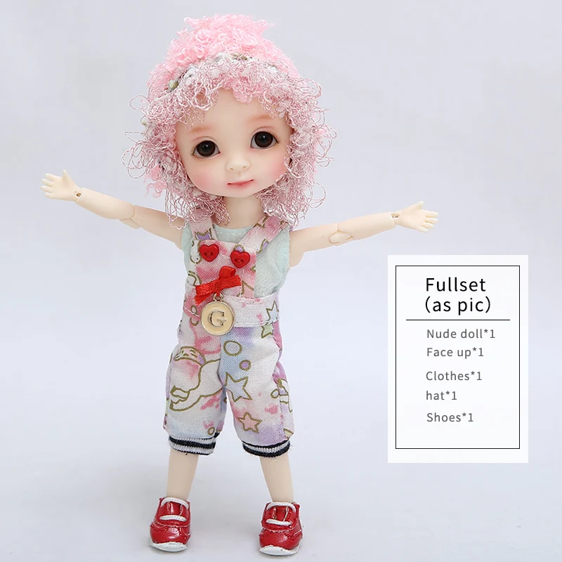 1/8 BJD Ollien Dollbom полный комплект костюм восхитительный милашка голова версии подарок на день рождения или Рождество - Цвет: Fullset as in Pic