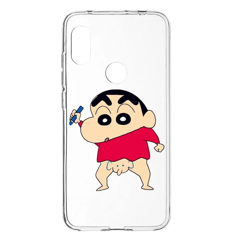 Прозрачный мягкий силиконовый чехол Crayon Shinchan из ТПУ для Xiaomi Mi 9T Redmi NOTE5A NOTE5 Pro Xiao mi 8