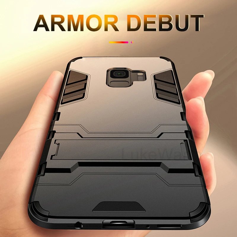 

Armor Stand Cases For LG Stylo 5 4 Case Shockproof 2 In 1 PC Rubber For LG V30S V30 Q8 Q6 Plus K8 2018 Cover Coque Funda Bumper