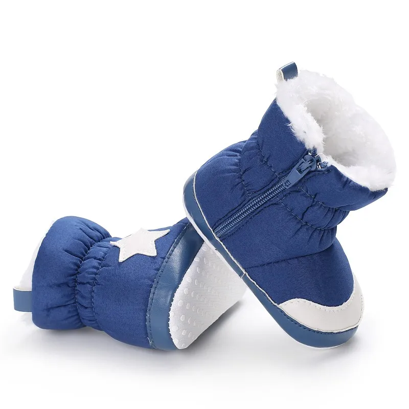 0-18M Winter Baby Girl Boy Booties Infant Toddler Snow Boots Newborn Warm Anti-slip Soft Sole Shoes Fashion Anti-dirty