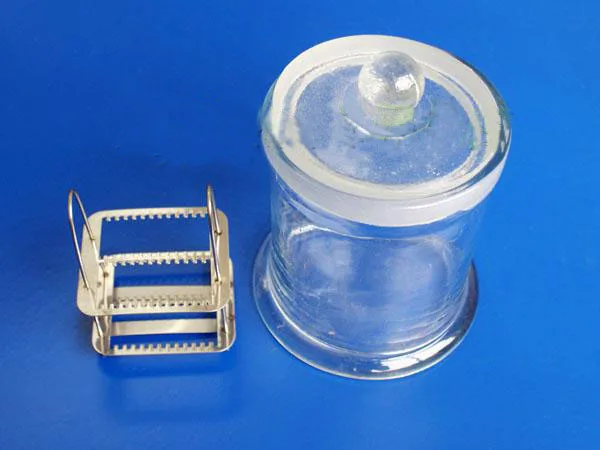 Высококачественная круглая стеклянная окрашивающая Банка может вмещать 26 штук