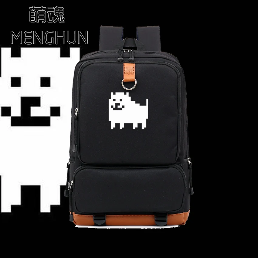 

Undertale concept backpack lovely undertale mosaic dog printing undertale props backpacks big nylon school bag NB118