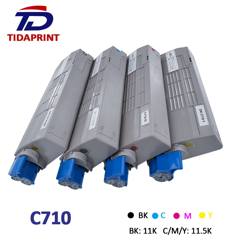 TIDAPRINT переработанный тонер картридж для принтера турбо C710 TNR C4EK2 C4EC2 C4EM2