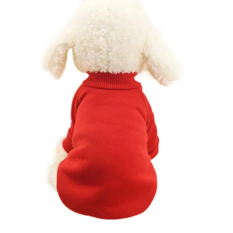 Зимний теплый свитер для домашних животных одежда маленьких собак шерсть
