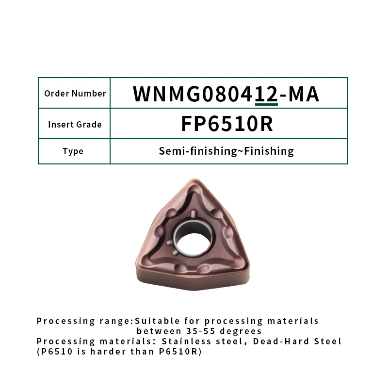 FivePears 10 шт. WNMG080404/08 12 см мА вставки карбида резец для наружной обточки ЧПУ токарные станки