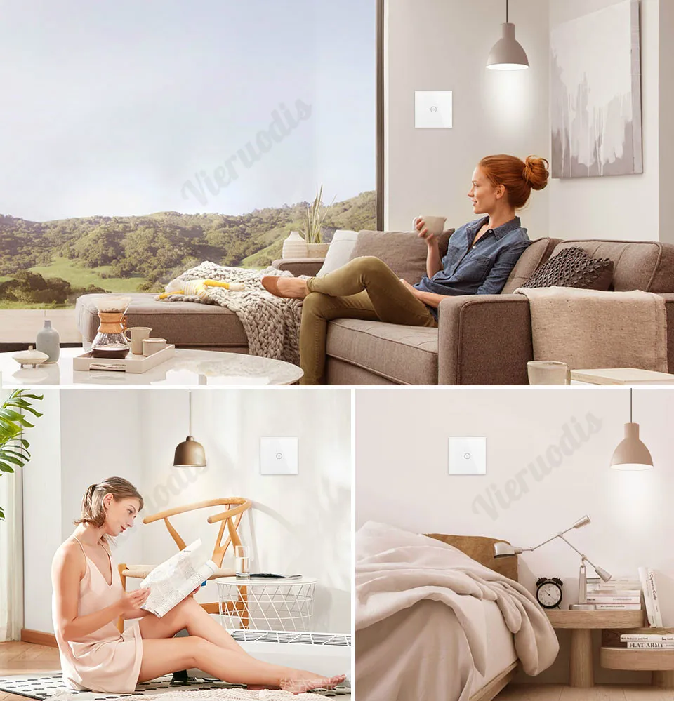 Wi-Fi умные сенсорные переключатели беспроводной пульт дистанционного управления свет настенный вкл/выкл переключатели водостойкая стеклянная панель работает с Alexa и google Home