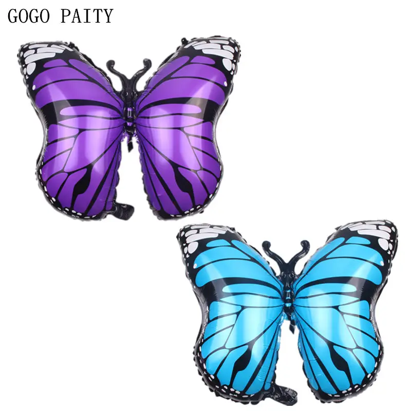 GOGO PAITY Новые в форме бабочки Алюминиевые шарики для свадебной вечеринки