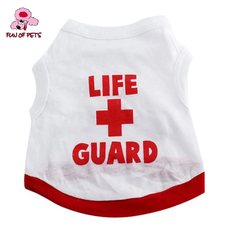 2017 хлопковая Футболка Красного Креста жилет для собак спасательный и защитный
