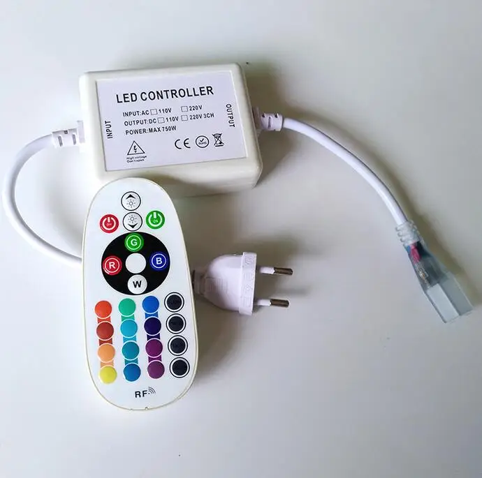 Светодиодная лента с дистанционным управлением AC110V AC220V RGB светодиодный