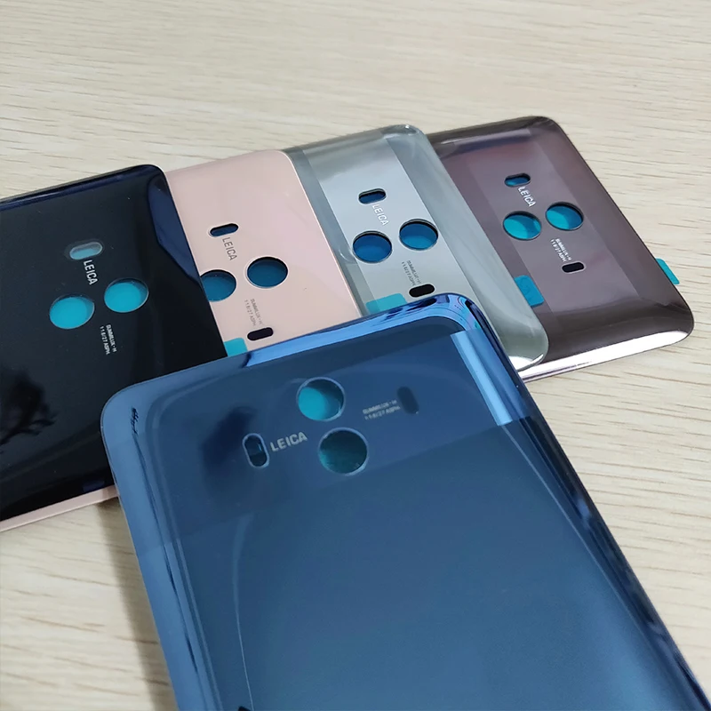 100% оригинал HUAWEI Mate 10 задняя крышка корпуса Mate10 стеклянная Задняя батареи чехол