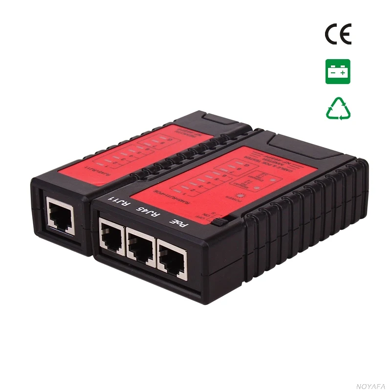 Тестер непрерывности кабеля POE проверьте кабель RJ11 и RJ45 быстро обнаружите