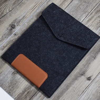 Black SYHBAN шерстяная фетровая сумка чехол для планшета чехол для Apple iPad Pro 9," рукав сумка для ноутбука Анти-Царапины противоударный - Цвет: Black