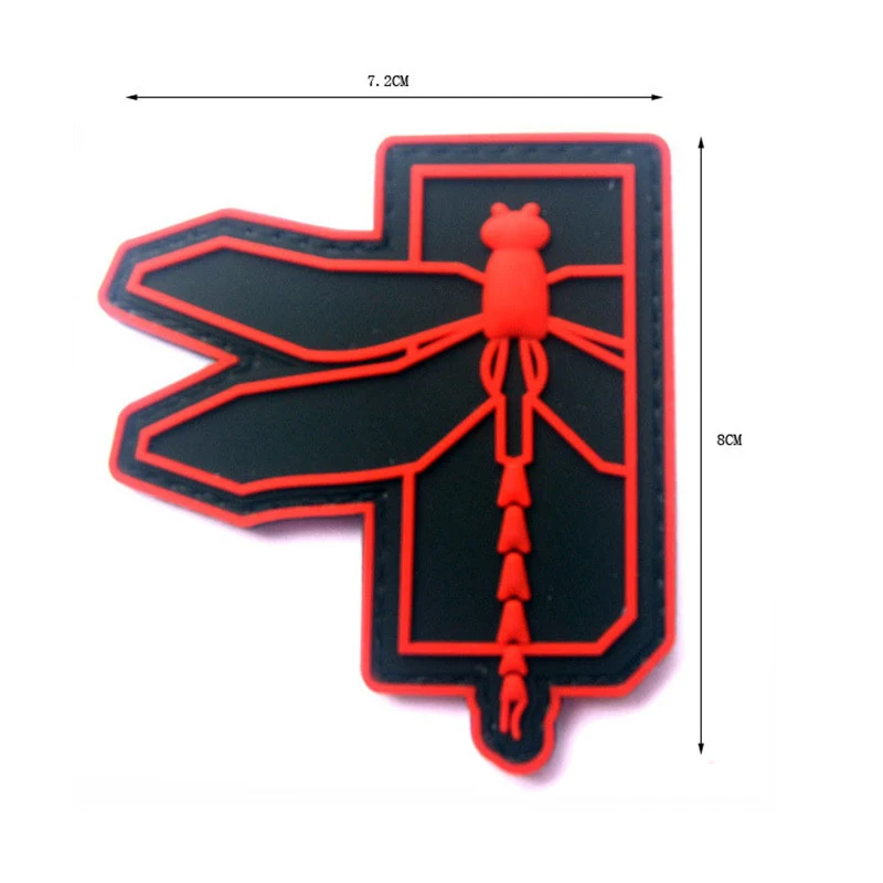Стрекоза логотип Военная Тактическая Мораль 3D ПВХ патч значки Резиновый
