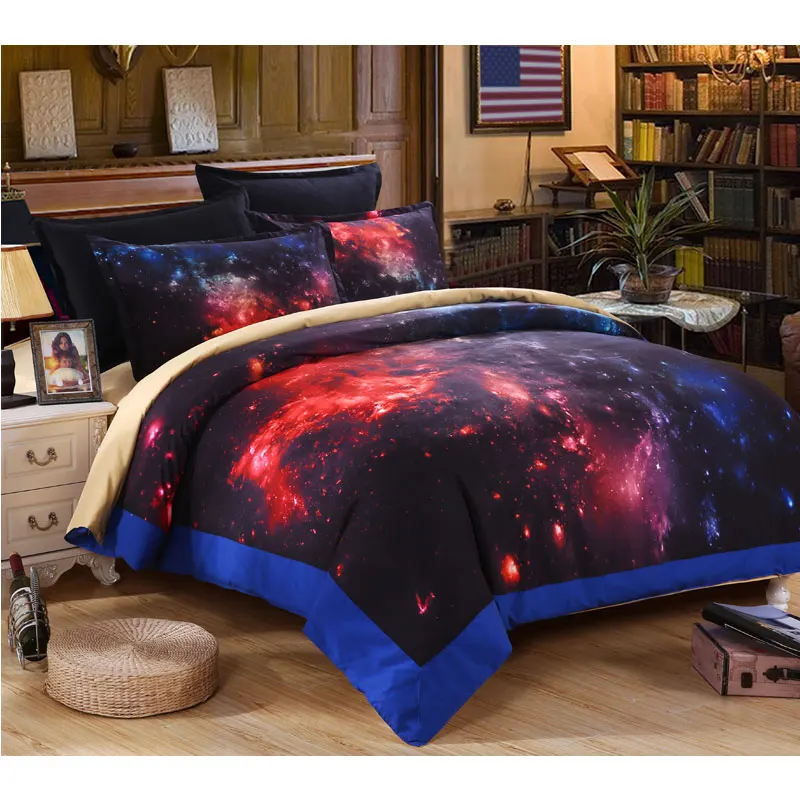 3D Galaxy Комплект постельного белья king/queen/полноразмерные комплекты 4 шт. постельные