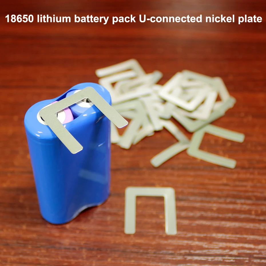 

100pcs/lot 18650 Battery Pack U-shaped Stainless Steel Nickel Plated Battery 4P Spot Welded Joint Piece