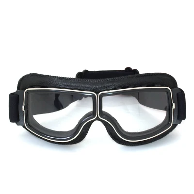 4 Цвет Harley Стиль Мотоцикла Очки Пилота Мотоцикл Кожаный Шлем Лыжные очки ATV Off-Road |