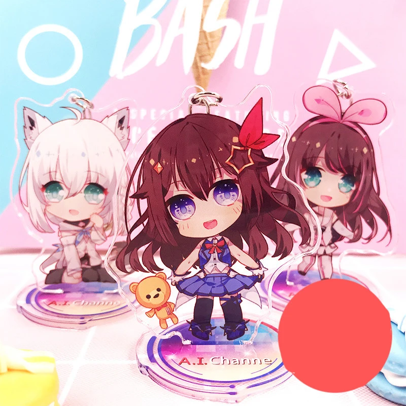 Аниме Hololive YouTuber Shirakami Fubuki kaguyaluna Kizuna AI Косплей стенд фигурка акриловый брелок
